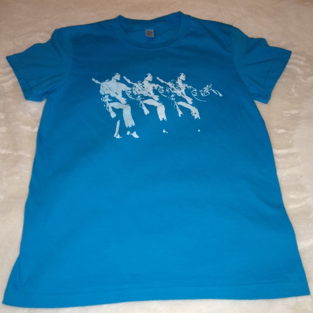 American Apparel Turquoise Jimi Hendrix Graphic Tee